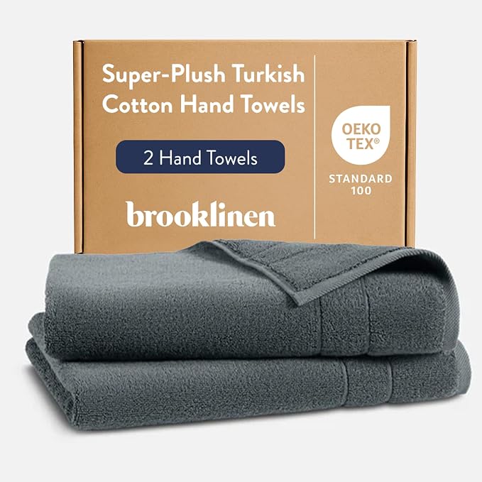 Brooklinen Super-Plush Turkish Cotton Hand Towels by Brooklinen