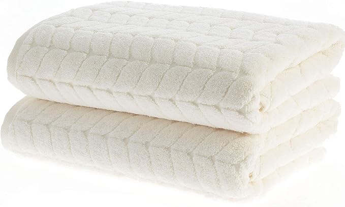 BAGNO MILANO Turkish Bath Towels, Soft Plush Jacquard Luxury Bath Towels - Image 4