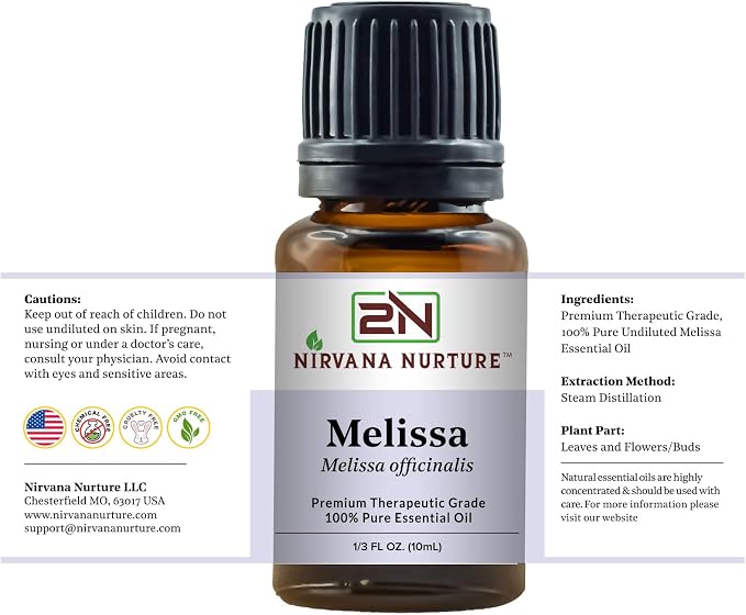 Melissa Essential Oil 100% Pure Premium Therapeutic Grade, Undiluted - Image 7