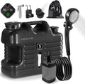 Portable Camping Shower with 5 Gallon Water Jug, 6000mAh Rechargeable Outdoor by DIGURY