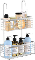 YUOROS Shower Caddy Hanging, 2 Tier Over the Door Shower Organizer Rack 304 by YUOROS