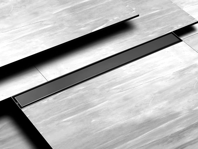 HEATGENE Linear Shower Drain 36-Inch, Stainless Steel Rectangle Shower Floor - Image 6