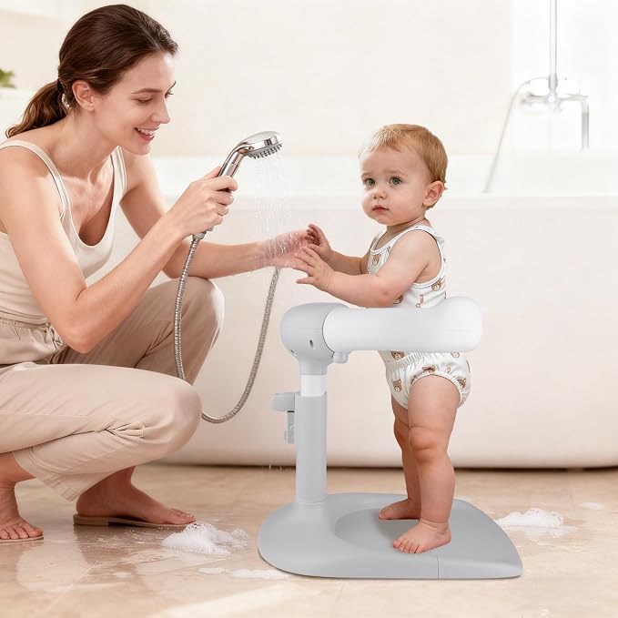 Baby Shower Stand – Adjustable Baby Bath Stand & Standing Baby Bathtub - Image 2
