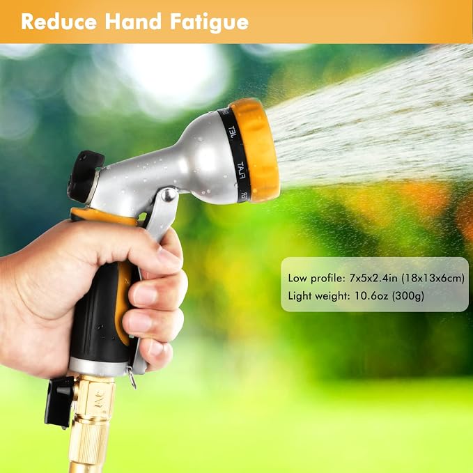 RESTMO Garden Hose Nozzle, Heavy Duty Metal Water Hose Nozzle - Image 6