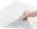 Shower Mat Non Slip 21"x21" Silicone Foldable Bath Mat by MeimeiDe