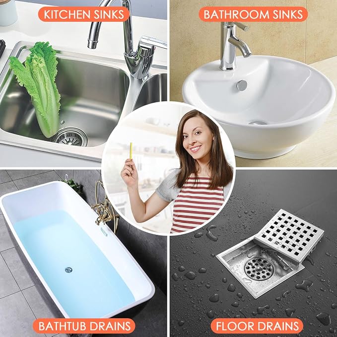 Drain Sticks Bio-Flow Drain Cleaner Sticks Lemon Scent Odor Remover - Image 2