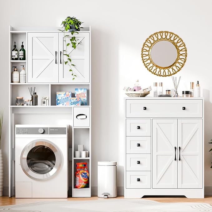 Vabches Farmhouse Storage Cabinet - Image 7