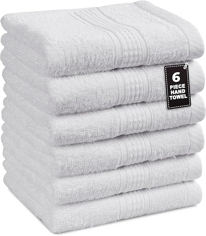 LANE LINEN Set of 6 Hand Towels by LaneLinen