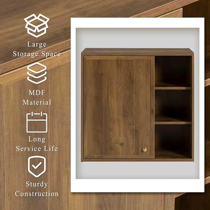 Bathroom Wall Cabinet Set of 2, Small Wall Cabinet Over Toilet - Image 4