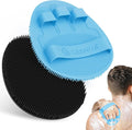 Soft Silicone Bath Gloves 2PCS, 360° Anti-slip & Enlarged Silicone Body Scrubber by GEENOA