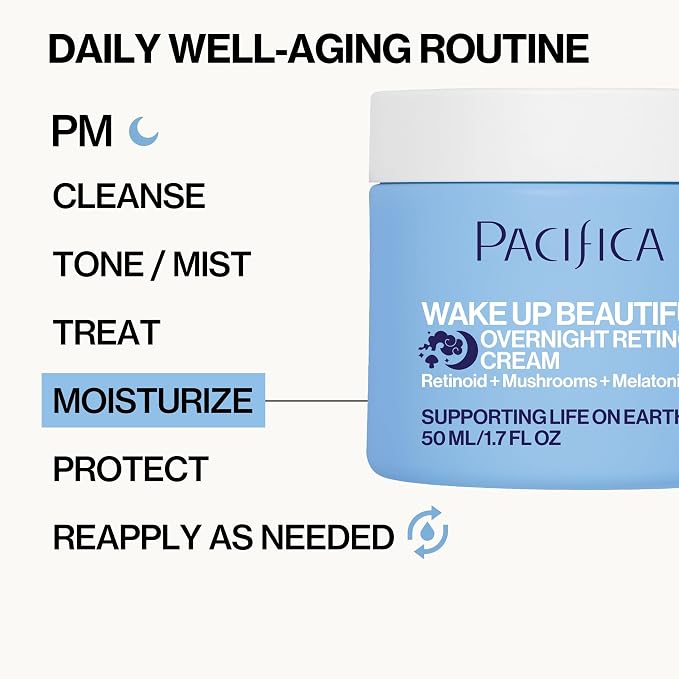 Pacifica Wake Up Beautiful Retinoid Night Cream – Overnight Anti-Aging - Image 12