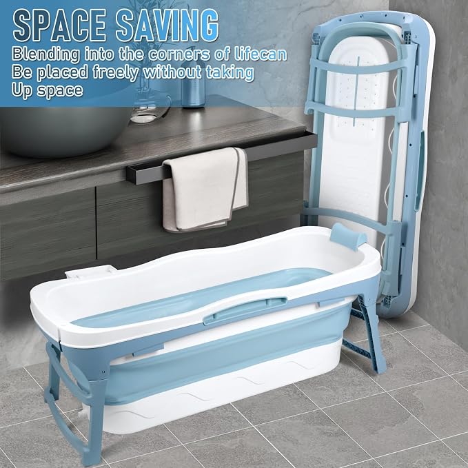 Portable Bathtub for Adult, Ergonomically Designed Pop up Bathtub, For the - Image 3