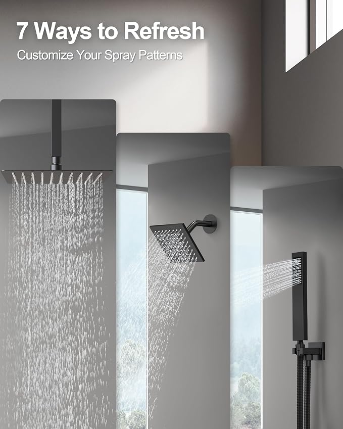 Thermostatic Shower System, Dual Rainfall Shower Heads - Image 3
