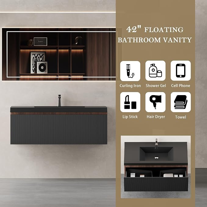 42 Inch Floating Bathroom Vanity - Image 4