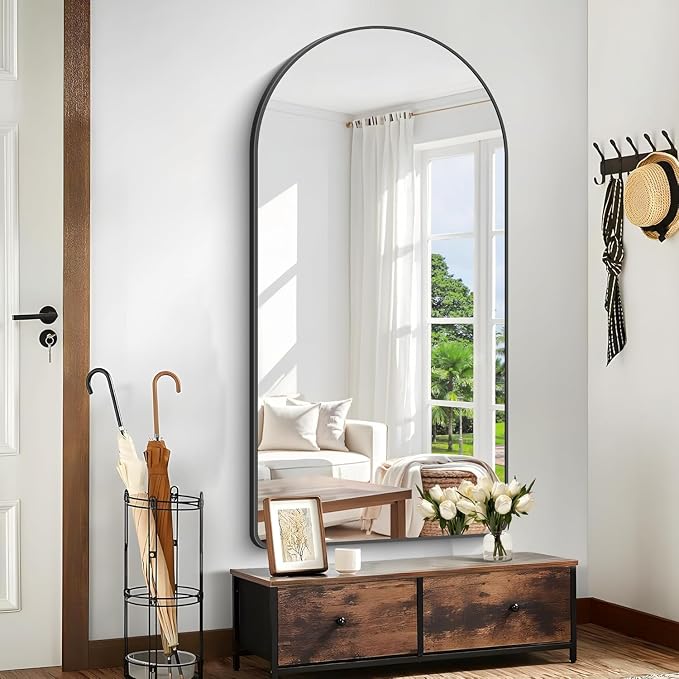 Arched Bathroom Mirror, Wall Mounted Mirror, Living Room, Hanging or Leaning - Image 6