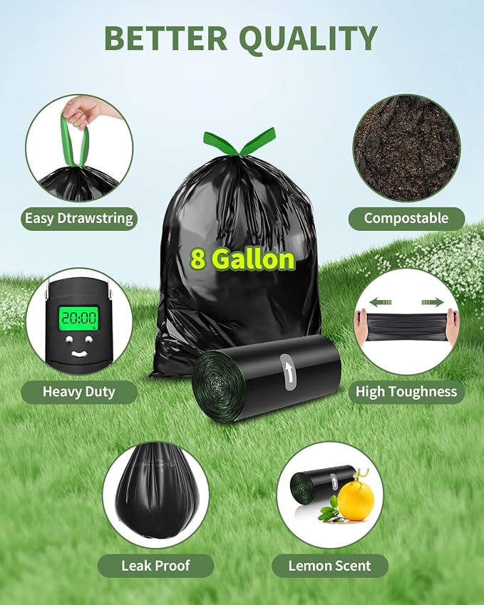 Camping Toilet Bags Poo Gel Set, 8 Gallon Composting Toilet - Image 8