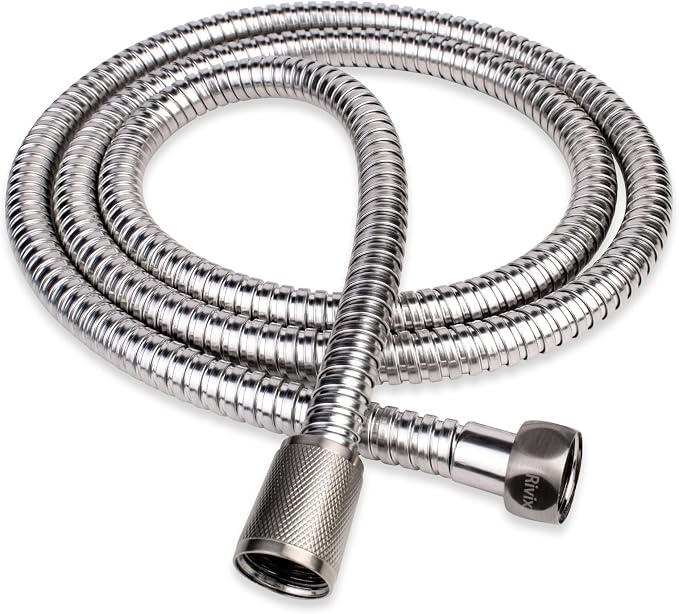 Shower Hose, 90 Inch Extra-Long Stainless Steel Handheld Stainless Steel Insert by Rivix