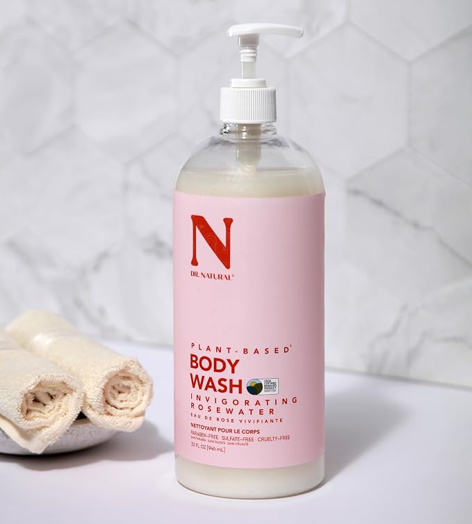 Dr. Natural Invigorating Rosewater Body Wash - Image 6