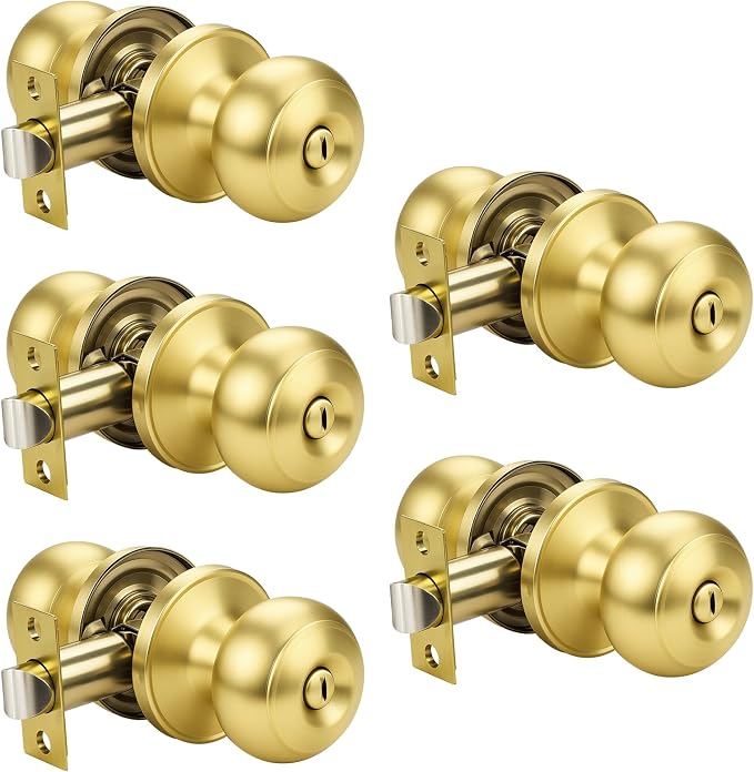 KNOBWELL 5 Pack Privacy Door Knob by KNOBWELL