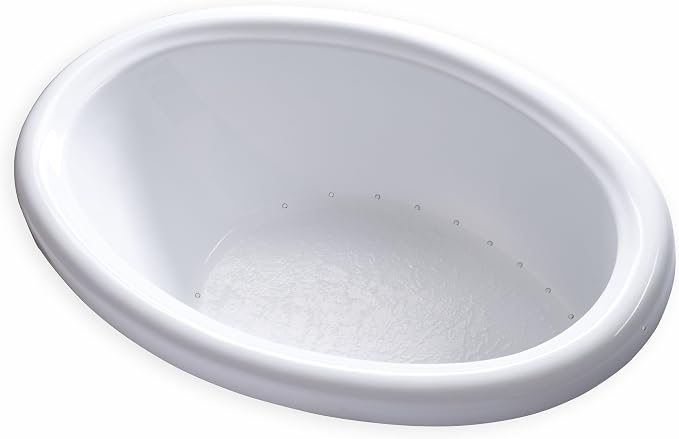 Carver Tubs - DJO5839 - Whrilpool Bathtub - 58"L x 39"W x 18.5"H - White Oval - Image 3