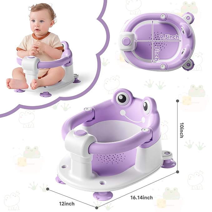 Baby Bath Seat for Babies 6 Months & up Non-Slip Toddler Bath Seats for Sitting - Image 6