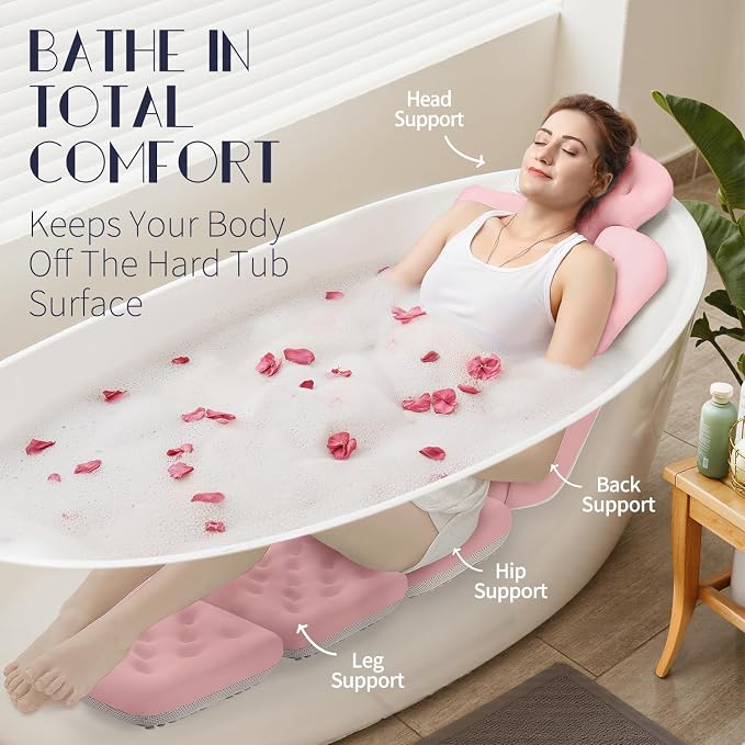 Full Body Bath Pillow for Bathtub, Thick Bathtub Cushion - Image 3