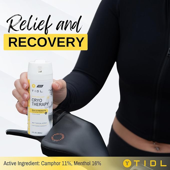 TIDL Cryotherapy Pain Relief Spray, 3 Oz Max Strength - Image 7