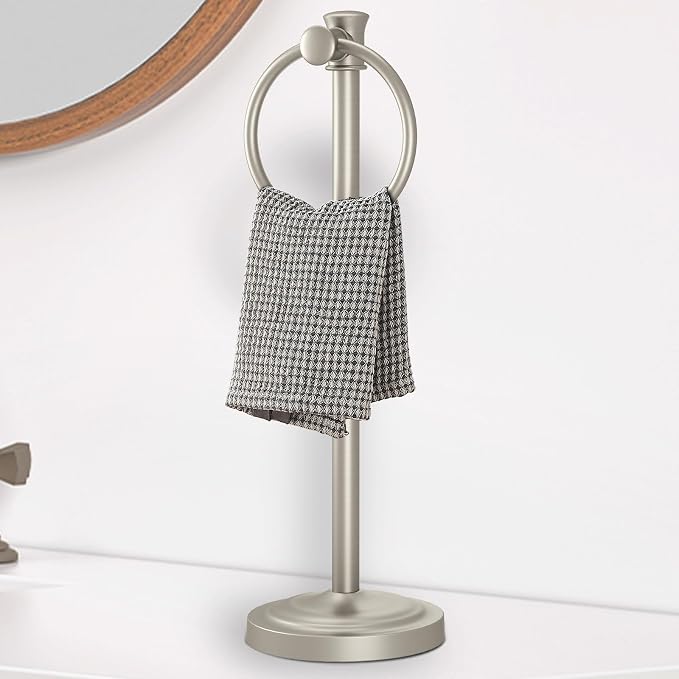 Hoimpro 17 Inch Stand Hand Towel Holder Towel Bar Towel Hanging Ring, Free by Hoimpro