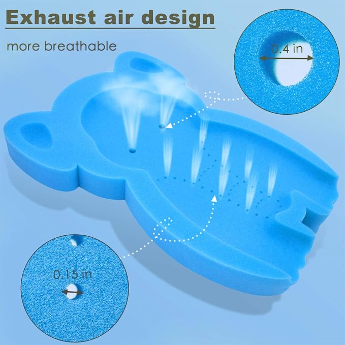 Soft Infant Bath Sponge Elephant Baby Bath Mat Newborn Comfy Foam Skid-Proof - Image 7