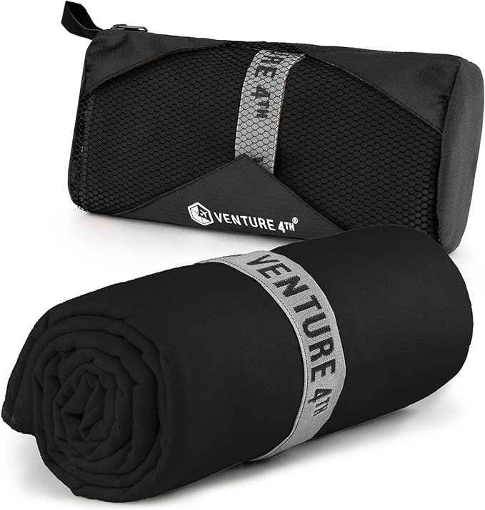 VENTURE 4TH Quick Dry Towel. Microfiber Travel Towel Ideal by VENTURE4TH