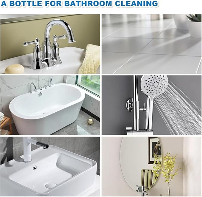NBDIB 2PC Bathroom Descaler Foam Cleaner Spray, 2025 Upgraded Stubborn Stains - Image 6
