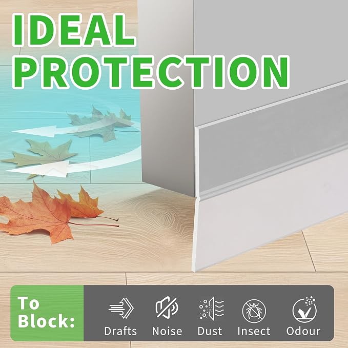 Weather Stripping Door Seal – 33ft Flexible Silicone, Strong Adhesive, Seals - Image 2