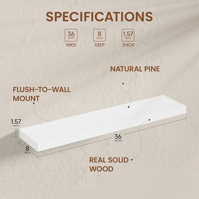 Heimlove 36 inch Floating Shelves - Image 2