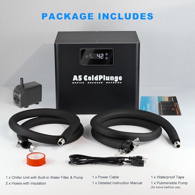 Ice Bath Chiller & Cold Plunge Tub Kit, 1/3HP Cold Plunge Chiller - Image 7