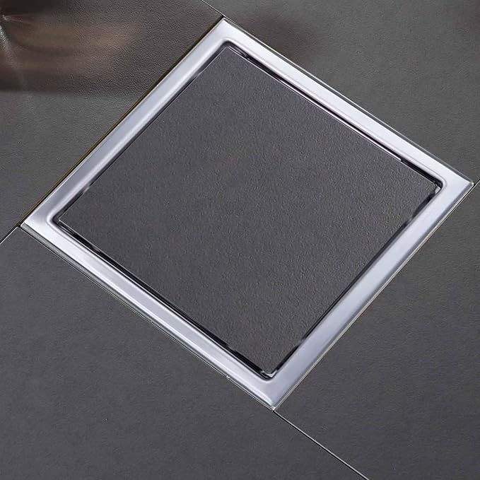 6 Inch Square Shower Floor Drain, Shower Drain Kit - Image 3