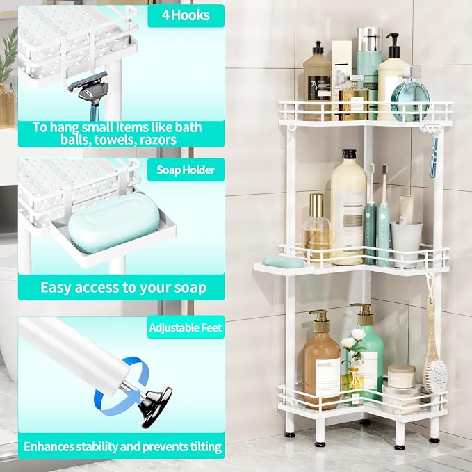 HapiRm Corner Shower Caddy Standing - Image 2