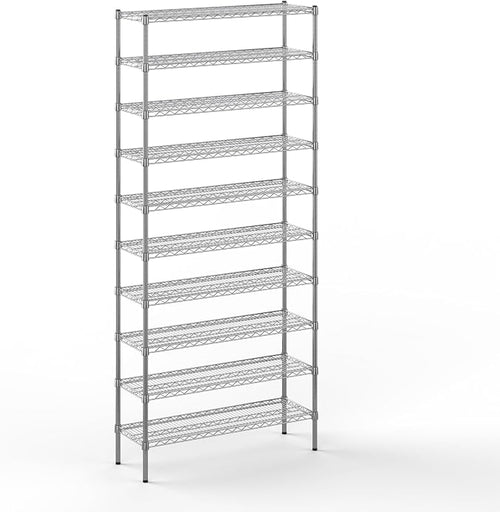 14" Deep x 42" Wide x 96" Height Wire Shelving Kit | 10-Tier | NSF Commercial by Regal+Altair