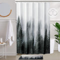 ORTIGIA 54x78 Misty Forest Stall Shower Curtain by ORTIGIA