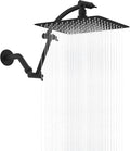 Hibbent All Metal cUPC Certified Rain Shower Head, Solid Brass Adjustable by Hibbent