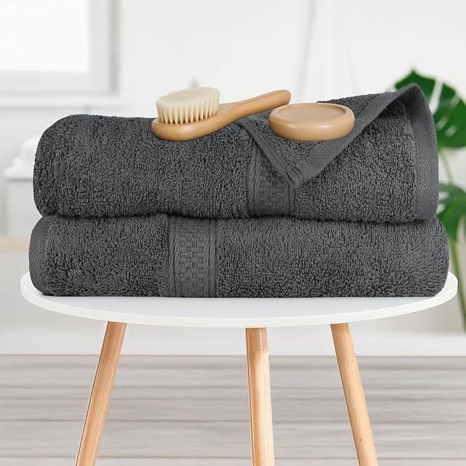 RIVERSIDE 100% Ring Spun Cotton Large Bath Towels Set of 4, 27 x 54 Inches – - Image 6
