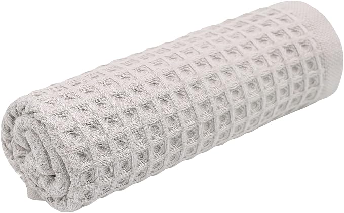sea me at home Waffle Bath Sheet 100% Turkish Cotton - Image 5