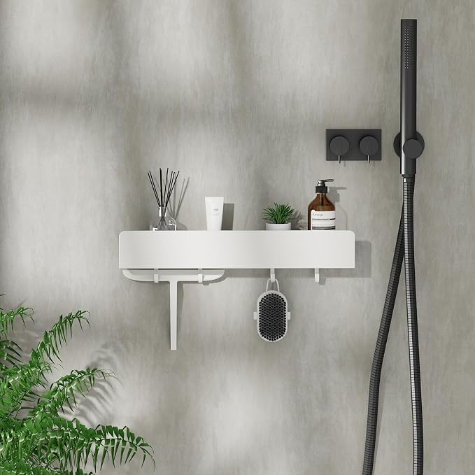REKITA No Drill Shower Shelf Organizer, 40cm Stainless Steel Bathroom Storage - Image 7
