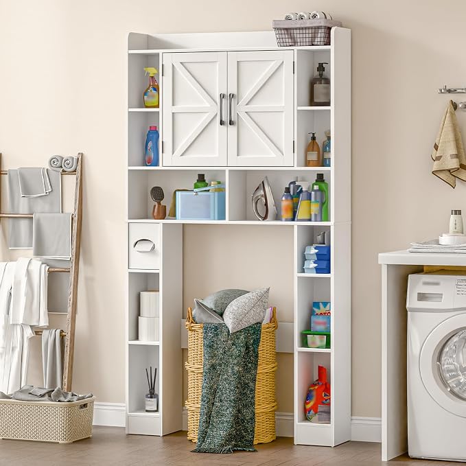 Farmhouse Storage Cabinet Over Toilet - Image 6