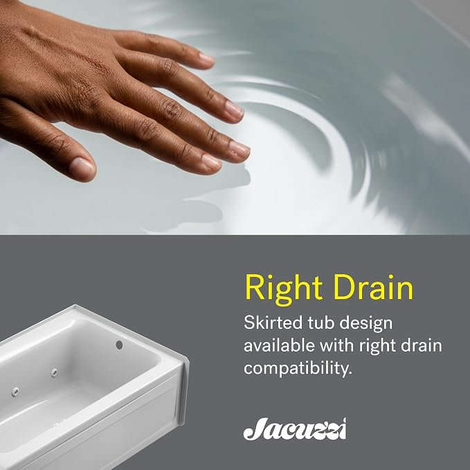 Jacuzzi SIGNATURE Acrylic Drop-In Bathtub, Soaking Sanctuary, Slip Resistant - Image 6