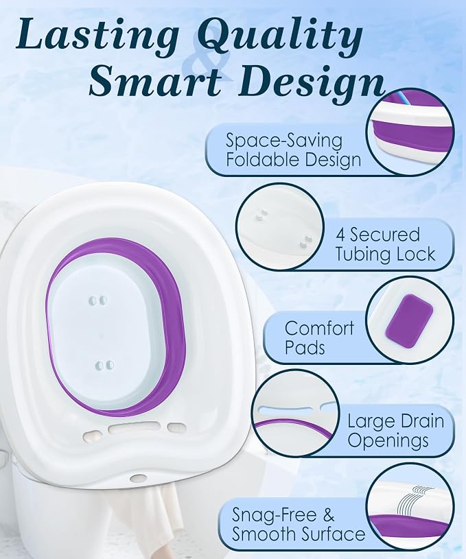 Sitz Bath, Sitz Bath for Toilet Seat, Postpartum Essentials and Hemorrhoids - Image 5