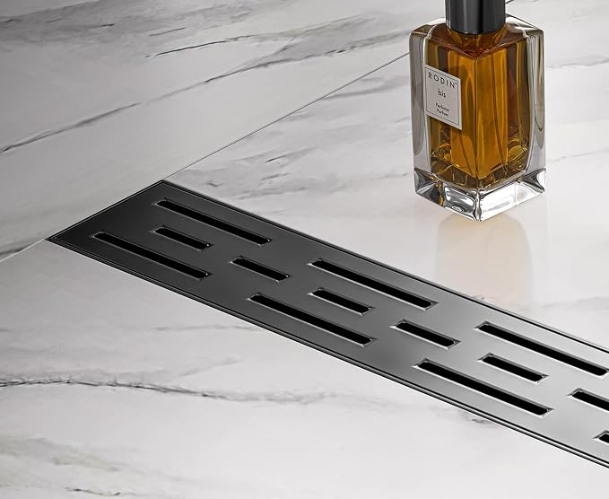 HEATGENE 36-Inch Linear Shower Drain in Matte Black - Image 5