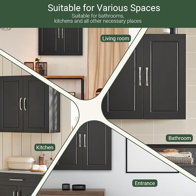 SoBuy Bathroom Kitchen Wall Cabinet, Garage or Laundry Room Storage Medicine - Image 9