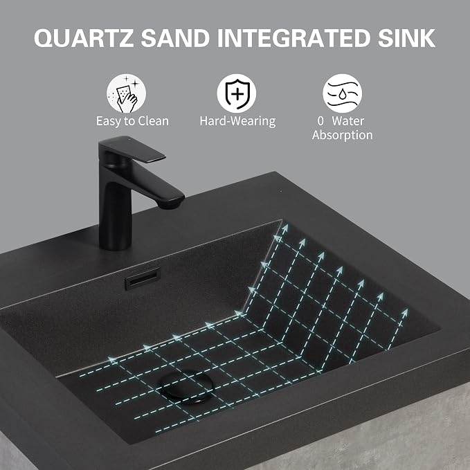 Floating Vanity Bathroom, 42 Inch Bathroom Vanity - Image 6