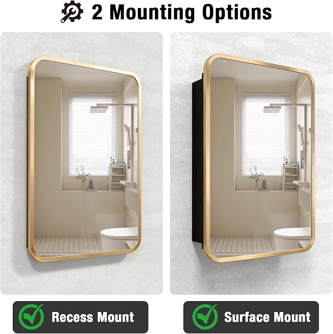 Rectangle Bathroom Medicine Cabinet - Image 4