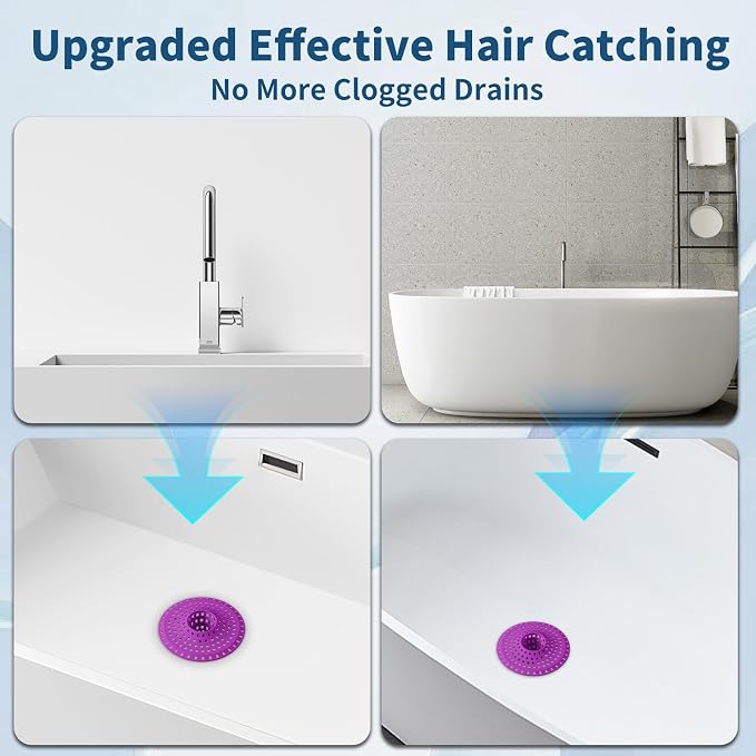 Bathtub Drain Hair Catcher, Tub Shower Drain Hair Trap/Strainer - Image 6